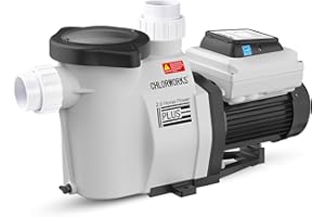 CHLORWORKS Variable Speed Pool Pump Inground 2HP- with Filter Basket for Inground Pools, Save Energy, Energy Star Certified 220-240V, 2 Years Warranty