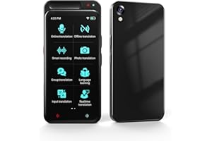 CAITS Language Translator Device, Two Way Real-Time Voice Translation, Support 138 Languages, ChatGpt Offline&Recording&Photo Translation with 4.1” HD Touch Screen for Travel Business Learning