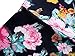 HUHOT A Line Dress, Womans Short Sleeve Peasant Modest Summer Floral Dresses(Flower-8,Medium)