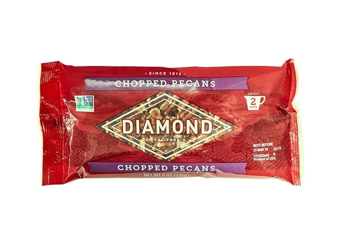 Amazon Com Diamond Chopped Pecans 8 Ounce Snack Pecans