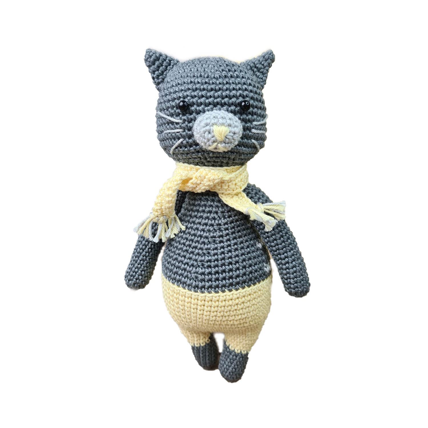 Polly Cat Crochet Kit with Instructions and Material Approx. 21 cm