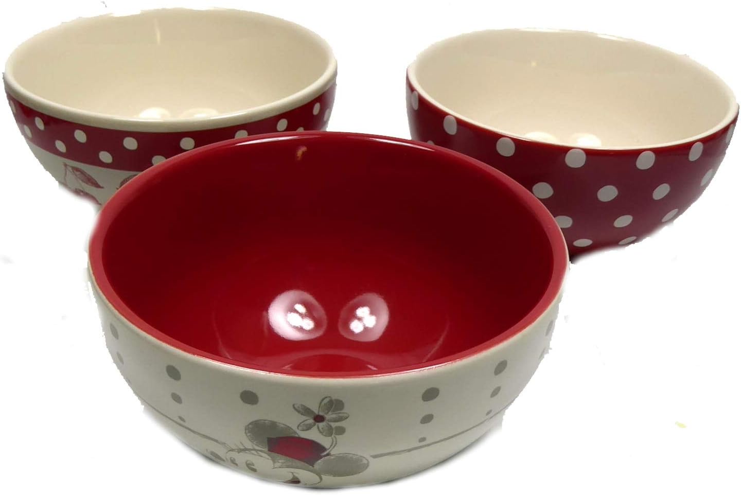 Disney Disneyland Paris 2019 Cereal Bowl Set 3 Pieces Minnie Mouse