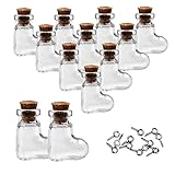 MIGK 24pcs Small Mini Glass Jars Bottles with Cork