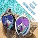 Aleoron - Foldable Snorkel Mask Full Face for Adults - Latest Dry Top System 180 Panoramic Snorkeling Mask with Camera Mount Safe Breathing Anti Fog