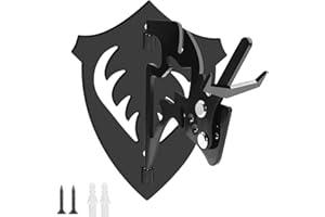 YUCCALIAO Skull Hooker European Deer Mount Hanger Multi-Angle Adjustable Euro Skull Hook Medium Size With Screws for Hanging Antelope, Cattle, Coyote and Small Game Animals