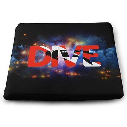 Amazon Com Scuba Dive Memory Foam Square Chair Pad Cover