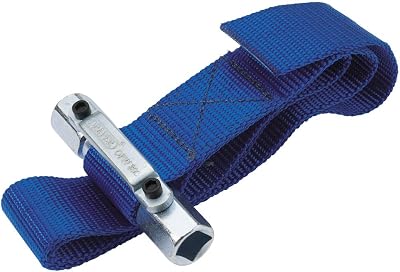 Draper Oil Filter Strap Wrench 280mm 3/8in and 1/2in Sq Dr Tool 56137 Blue