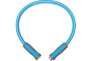Fevone Garden Hose 3 ft, Hose Reel Leader Hose, Hybrid Polymer, Kink Resistance, Lightweight, Flexibility, Durability, Leak Free, Aluminum Fittings, 3/4" GHT, 5/8" ID, 600 PSI, Drinking Water Safe