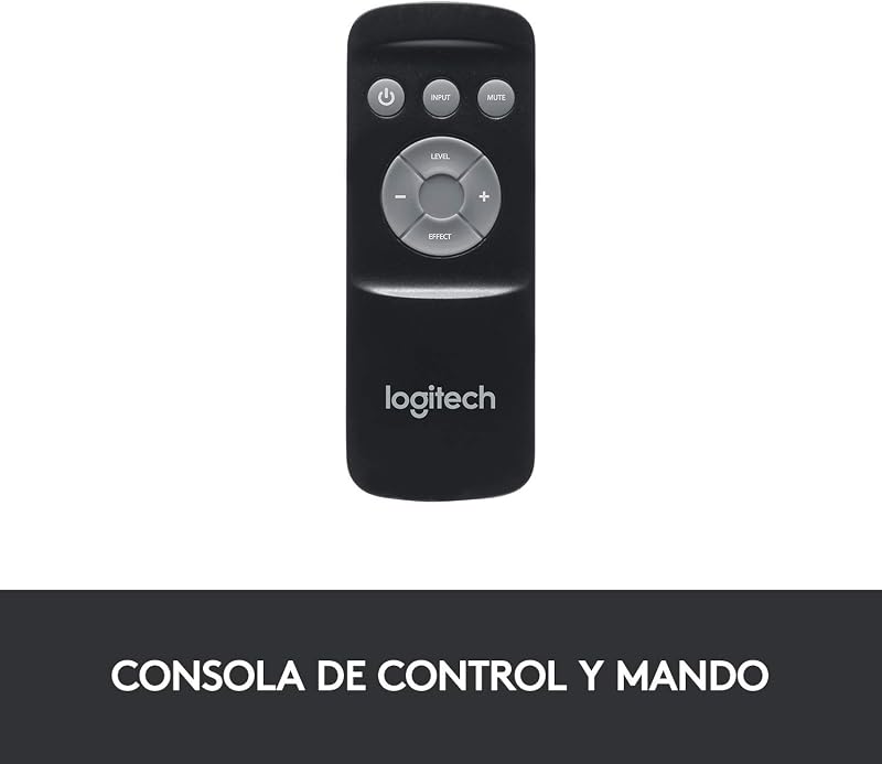 Sistema de alto-falantes de som surround logitech z906 5.1 thx, certificação dolby e dts, pico de 1000 w, vários dispositivos, múltiplas entradas de áudio, preto