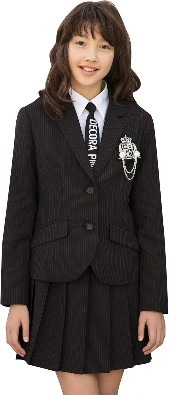 Amazon Co Jp Alice Magic 卒業式 小学生 女の子 スーツ ジャケット ブラウス スカートの卒業スーツ4点セット フォーマルスーツ 140cm 150cm 160cm 170cm 服 ファッション小物
