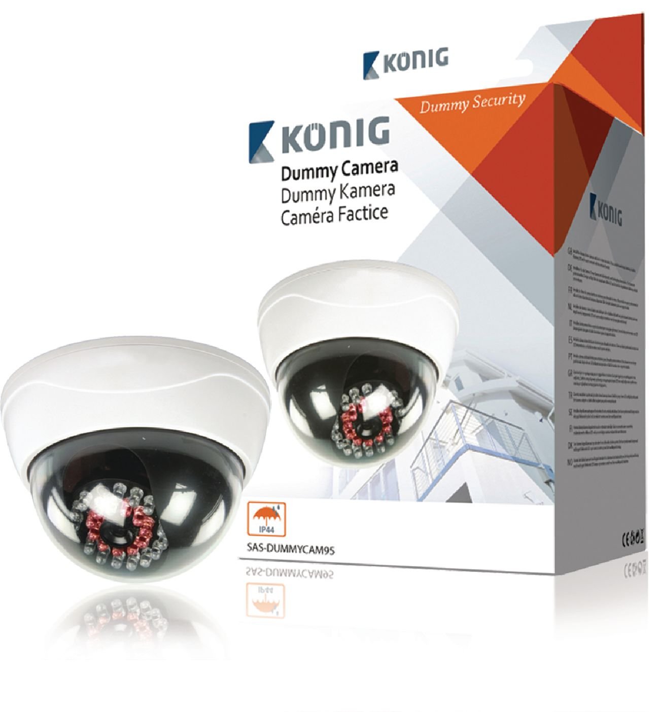 König SAS-DUMMYCAM95 Dummy Outdoor IR LED Dome Camera