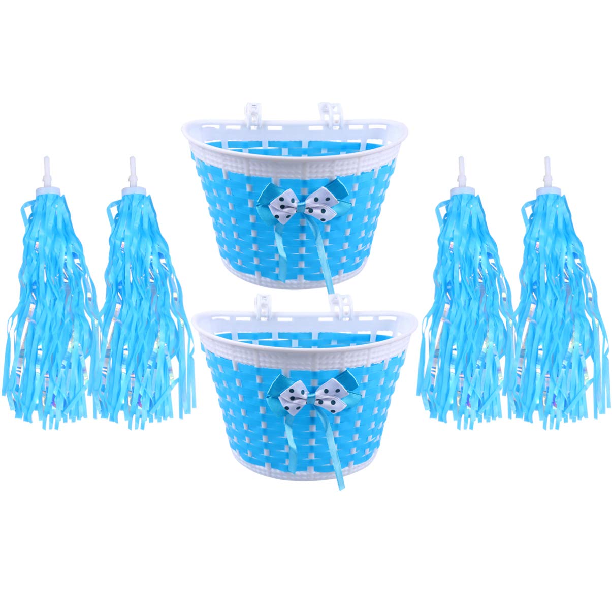 BESPORTBLE 4pcs Car Basket Streamers for Boys and Girls Boy Girl Bike Handlebar Streamers Decorative Supplies
