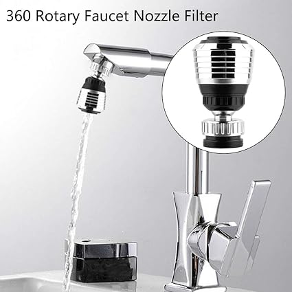 360 Rotate Swivel Faucet Nozzle Filter Adapter Water Saving Tap