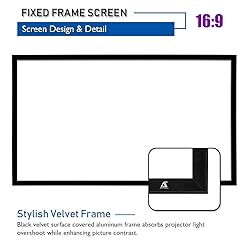 Akia Screens Fixed Frame Projector Screen 100 inch