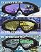 Yidomto Ski Goggles, Pack of 3 Snowboard Goggles for Kids,Boys,Girls,Youth, Mens,Womens,with UV Protection,Windproof,Anti Glare(multicolor/Yellow/Tawny)