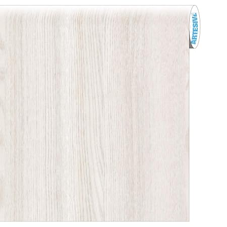 Artesive Wd 001 Rovere Bianco Opaco Larg 60 Cm Al Metro Lineare Pellicola Adesiva In Vinile Effetto Legno Per Interni Per Rinnovare Mobili Porte E