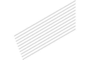 M METERXITY 20-Pack Round Aluminum Rod, 1mm (1/25") Dia 150mm (6") Length 6061 Aluminum Round Rod Solid Lathe Bar Stock Metal Sticks for DIY Crafts Making/Industrial/Construction/Model