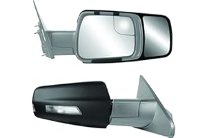 FIT SYSTEM K SOURCE Snap & Zap 80730 Custom Fit Towing Mirror for 2019 up Ram 1500 Pick-up, Patented