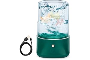 Anbanglin Mini Portable Washing Machine - USB Rechargeable 1L Small Washer with 2 Modes Deep Cleaning for Underwear, Socks & Baby Clothes, Compact Travel Laundry for Apartment, Dorm, Camping, Green