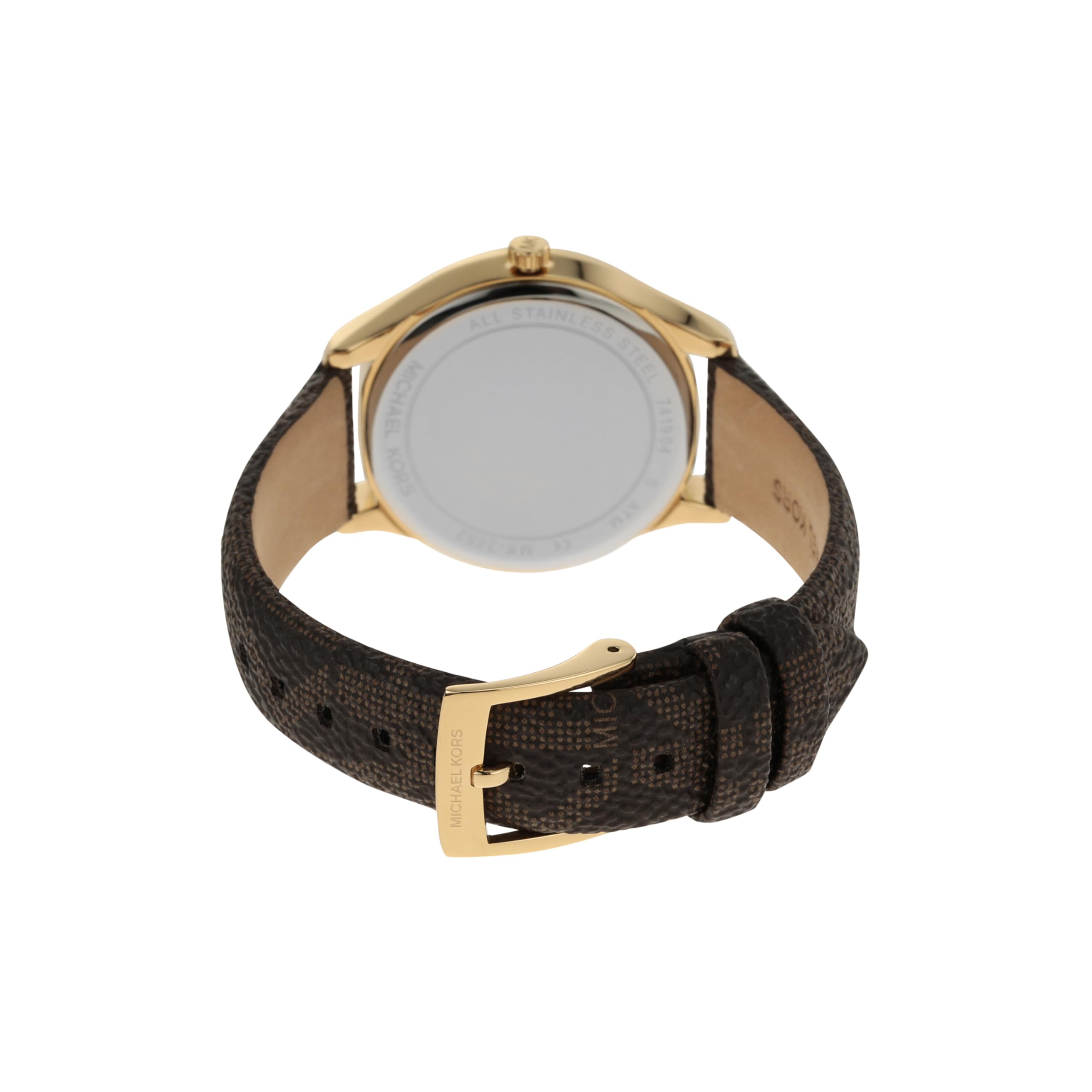 Mua Michael Kors MK2862 Gold Tone Logo Dial Brown Leather 