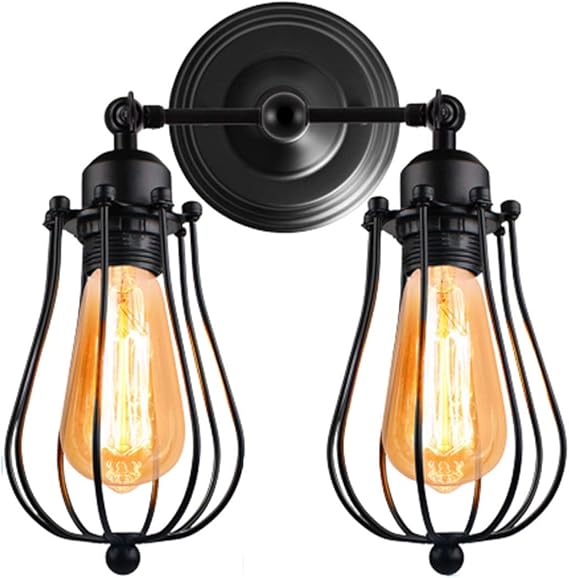 WUYI Moderne Minimalistische Doppelscheinwerfer Aus Schmiedeeisen Retro