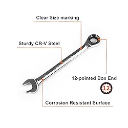 Egofine 9mm Ratcheting Combination Wrench