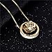 XZP Double Circles Pendant Necklace for Women Personalized Metal Circle Necklaces Gifts Jewelry 4 in 1