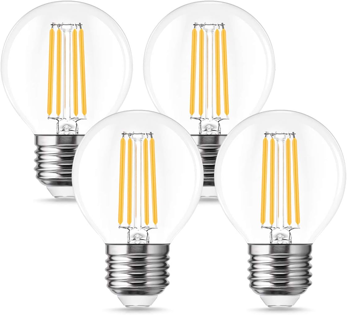 Fulighture E27 Vintage Light Bulbs, Edison Screw Bulb, 4W, Energy Saving Light Bulbs, 470lm, Retro Antique Lamp
