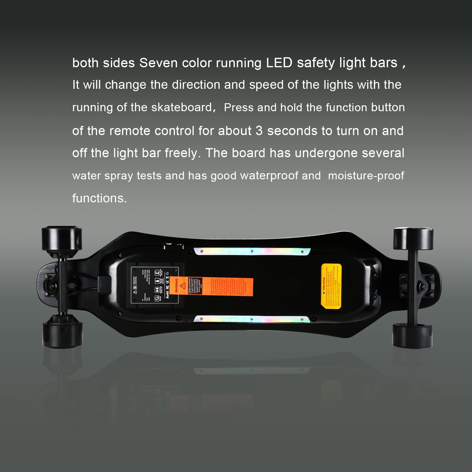 JKING Electric Skateboard Electric Longboard with Remote Control Electric Skateboard,900W Hub-Motor,26 MPH Top Speed，21.8 Miles Range,3 Speed Adjustment，Max Load 330 Lbs,6 Months Warranty