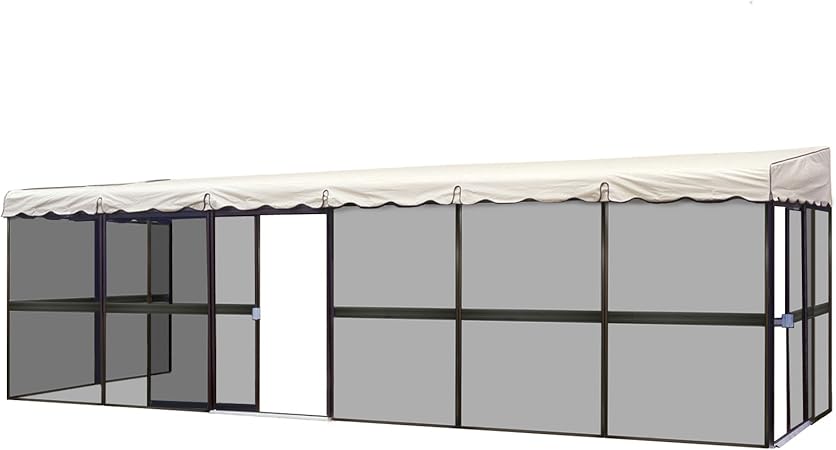 Amazon Com Patio Mate 10 Panel Screen Enclosure 09365 Brown With
