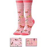 Crazy Lady Socks - Animal Lover Gifts, Silly Crazy Socks for Women Teen Girls