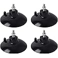 HSTECH (4 Pcs) Black French Fry Suction Cup Feet Compatible with Industrial Commercial French Fry Cutter