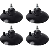 HSTECH (4 Pcs) Black French Fry Suction Cup Feet Compatible with Industrial Commercial French Fry Cutter