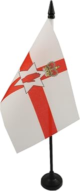 AZ FLAG Northern Ireland Table Flag 4x6 in 10 cm Mini Desk Banner 100% Polyester