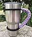MOCE Handmade Paracord Handle for 30 oz. Tumbler, Purple/White