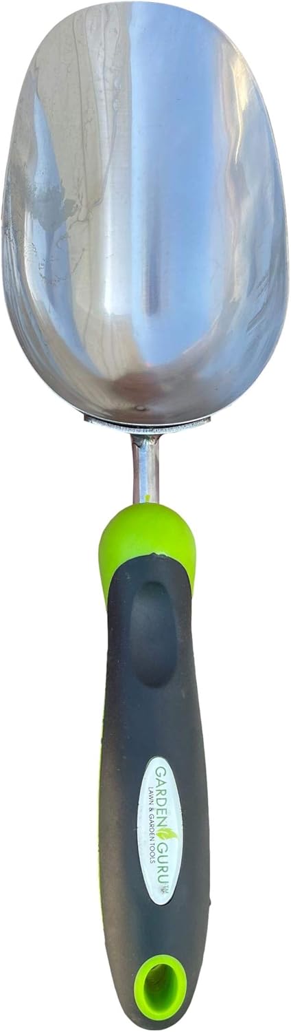 Garden Guru Super Strong Garden Scoop Trowel Shovel Transplanter - Stainless Steel - Rust Resistant - Ergonomic Grip - Perfect Hand Shovel for Gardening Transplanting and Digging : Garden & Outdoor