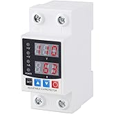 Smart Circuit Breaker with Energy Monitoring, Adjustable Voltage and Current Protection (1-63 Amp),AC Disconnect Current Adjustable Voltage Protector