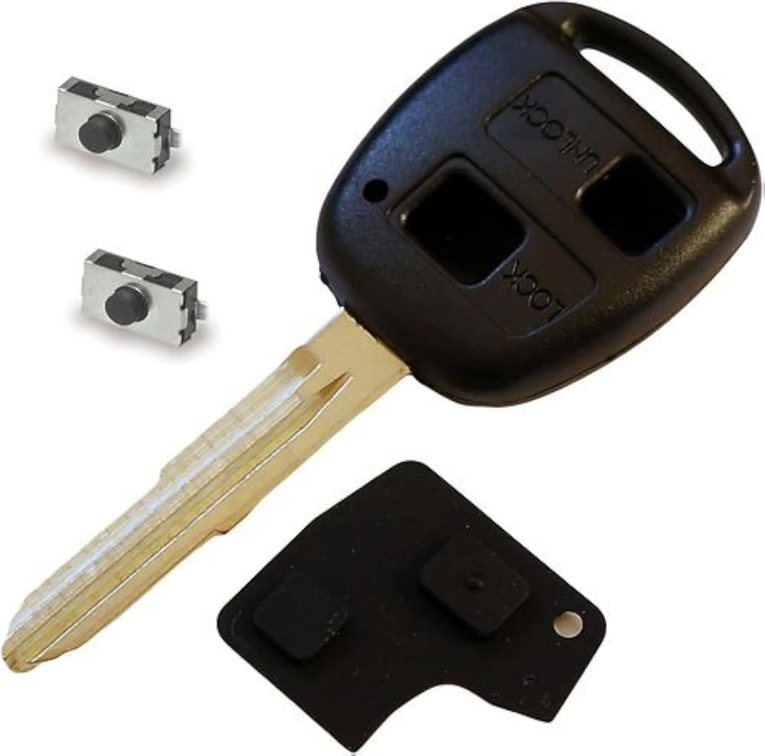Automobile Locksmith DIY Repair Kit - for Toyota Yaris 2 button remote key refurbishment