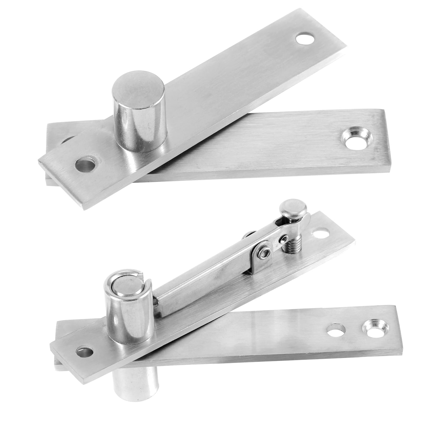 Heavy Duty Pivot Hinges, Stainless Steel Hidden 360 Degree Rotation Invisible Wood Secret Hardware for Door, Closet, Bookcase, Cabinet