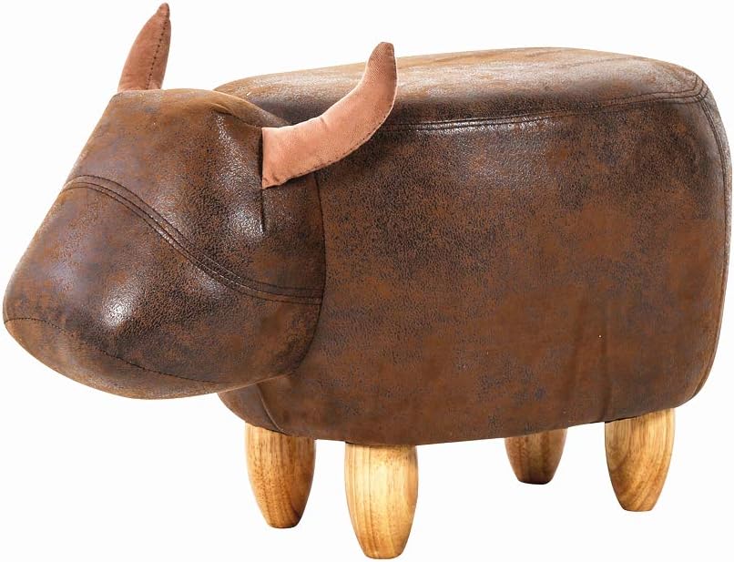 OFCASA Animal Footstool Cute Ottoman Creative Shaped Padded Stool Kids