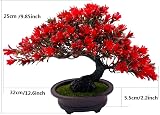 Fycooler Artificial Bonsai Tree Realistic Japanese Juniper Decorative Faux Plant view 2