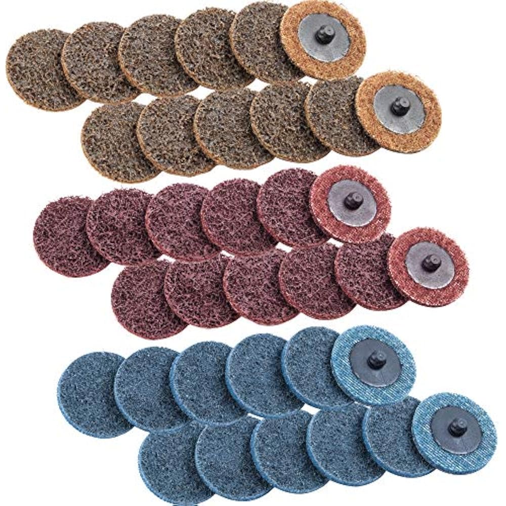 2 Inches Roloc Quick Change Discs 36pcs Sanding Discs, Surface