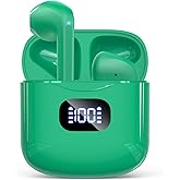 KTGEE Wireless Earbuds Bluetooth 5.3 Headphones, 40Hrs Playback Stereo Ear Buds with LED Display Charging Case IPX7 Waterproof in-Ear Earphones with Mic for Phone Tablet Laptop Sports