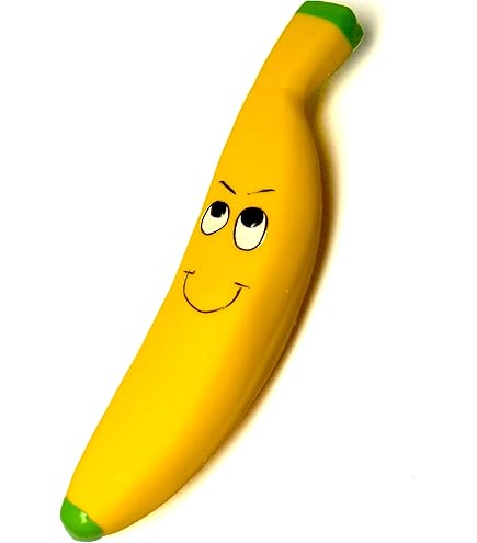 SICOPEE CloverU Dog Squeaky Banana Toy, Latex Rubber Chew Molar Interactive  Toy for Medium Dogs : Amazon.ca: Pet Supplies