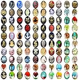 50 Jewelry Making Kit Wholesale Cameo Arts Craft Random Collection for DIY Oval Handmade Cabochon 25x18mm