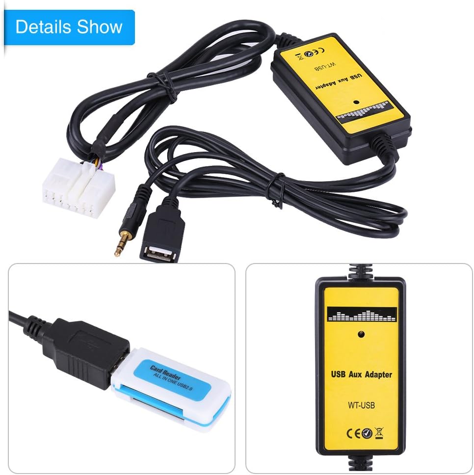 Qiilu Car Usb Aux In Adapter Mp3 Player Cable Radio Audio Interface For Toyota Camry Corolla Rav4 Accessories Electronics Photo Gaixample Org
