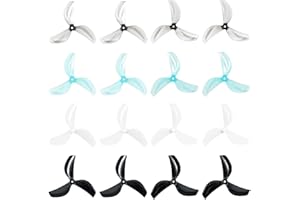 BETAFPV Gemfan 16pcs 45mm 3-Blade Whoop Drone Propeller with 1.5mm Shaft Hole Compatible for FPV Racing Like Meteor75 Pro 1S FPV Whoop Drone Quadcopter