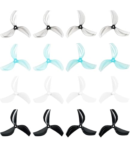 Lot de 2 paires d'hélices tripales - Gemfan | 7041 PC pour Drone FPV Lot de 2 paires d'hélices tripales - Gemfan | 7041 PC pour Drone FPV