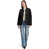 Laundry by Shelli Segal womens Quilted Jacket – Lightweight Transitional Coat With Knit Collar