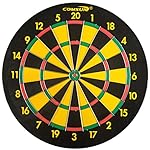 Comsun 18 inch Steel Tip Dartboard Scoreboard Steel Tip Dart Board - for Leisure Sport Games Yellow